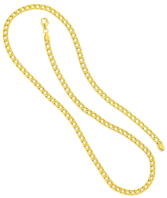 Foto 3 - Eckige Flachpanzerkette Goldkette massiv 750er Gelbgold, K3151