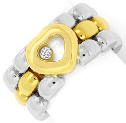 Foto 1 - Original Chopard Happy Diamonds Ring Herz Kettenschiene, S4320